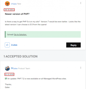 PHP Late Update GoDaddy