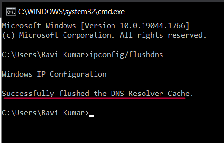 flush dns windows