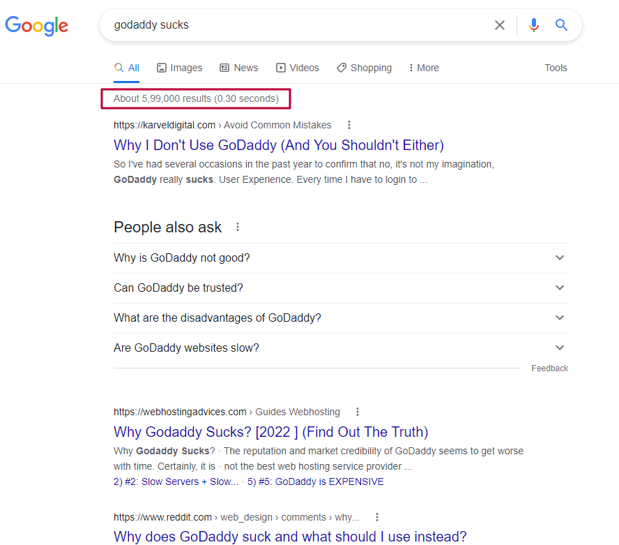 godaddy sucks - Google Search