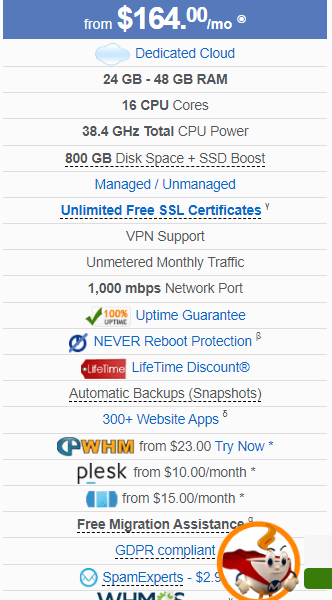 MochaHost 16 Core Dedicated Server