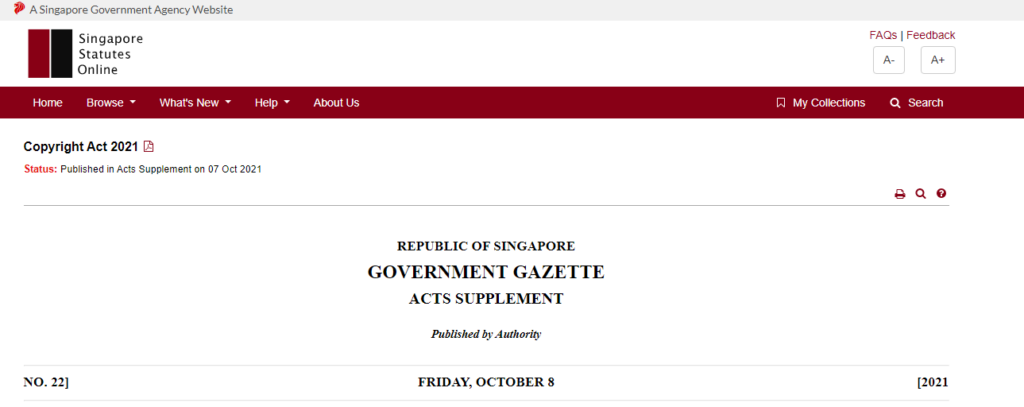 Singapore copyright law