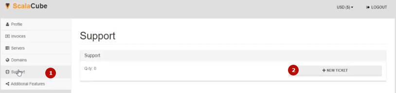 support create ticket
