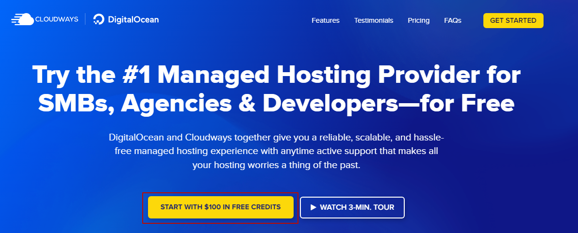 cloudways credit button