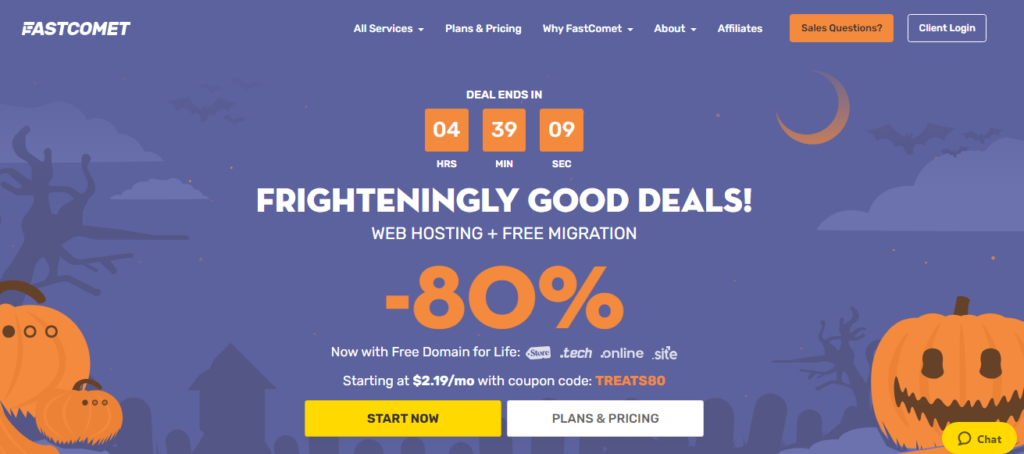 fastcomet halloween offer