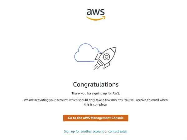 aws account created