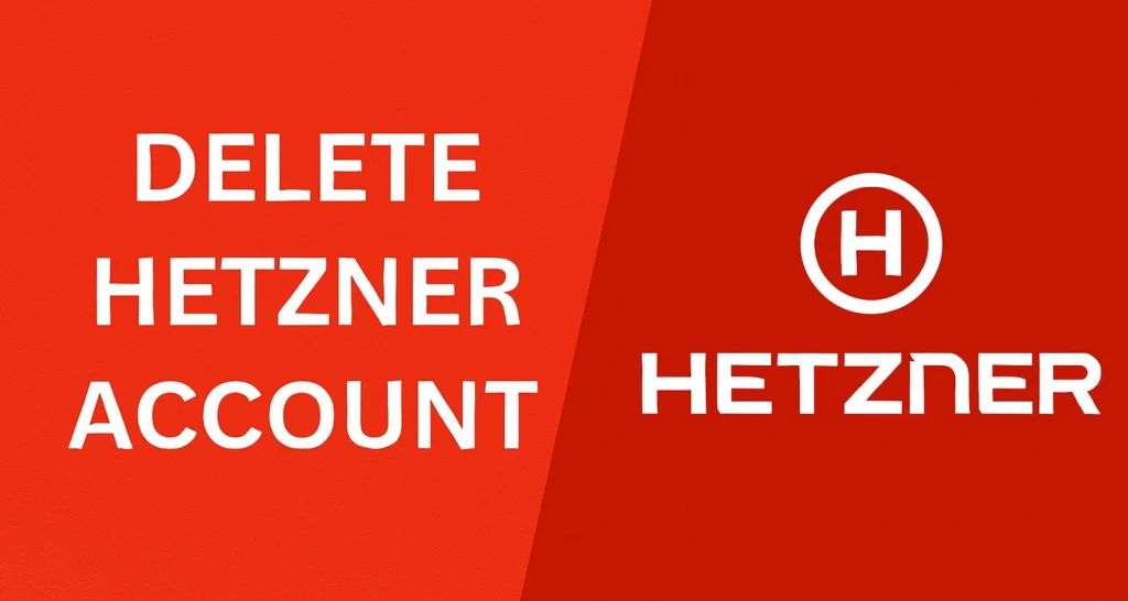 delete hetzner account