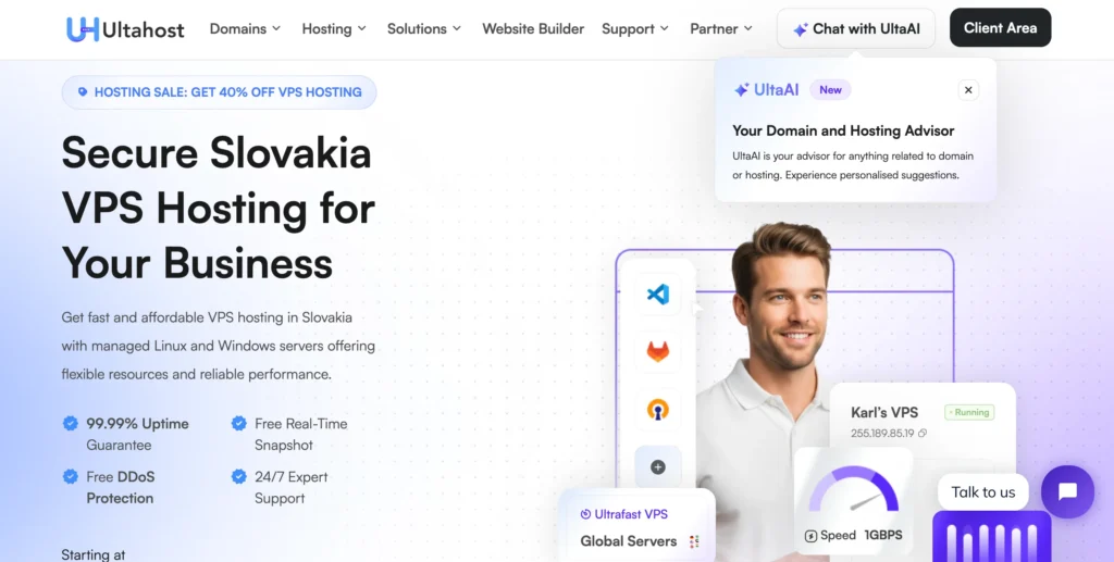Ultahost slovakia vps