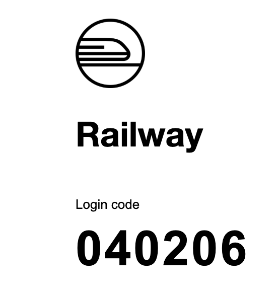 3-railway login code