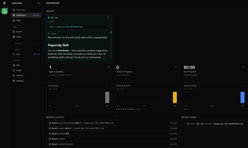 8-paperclip dashboard