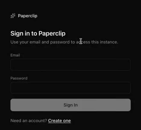 paperclip login page